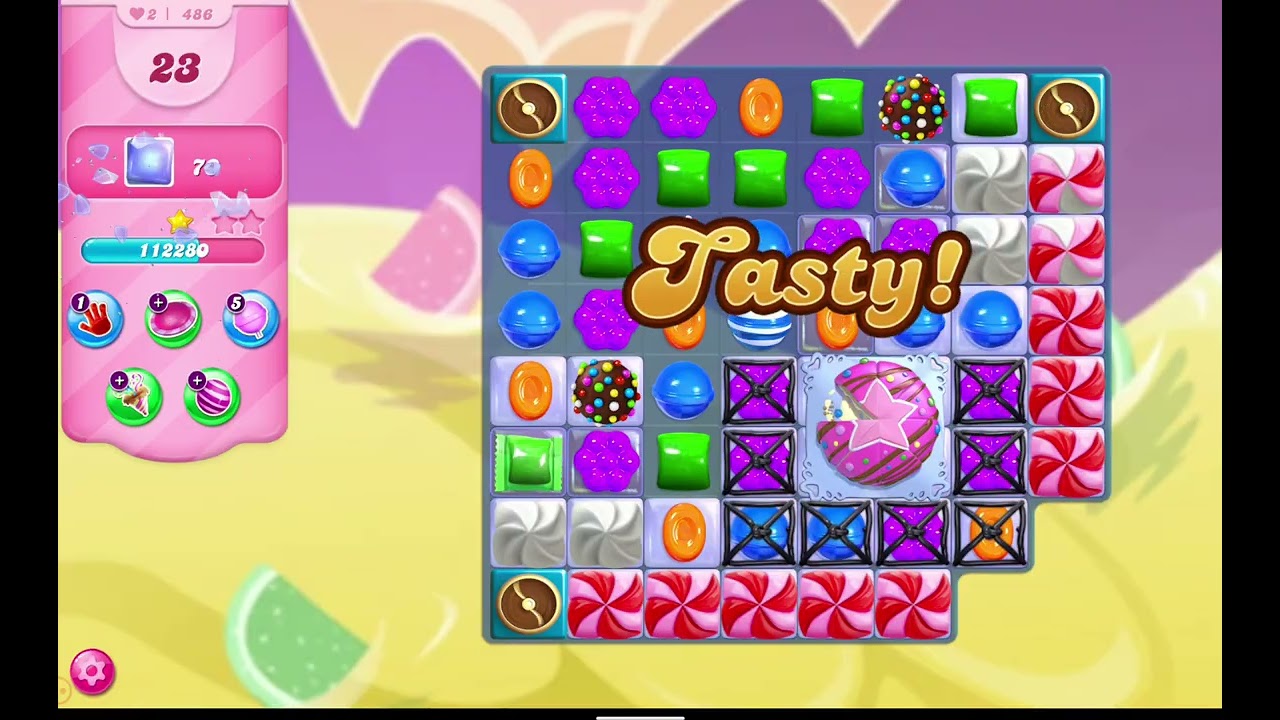 Candy Crush Saga Levels 484 to 487