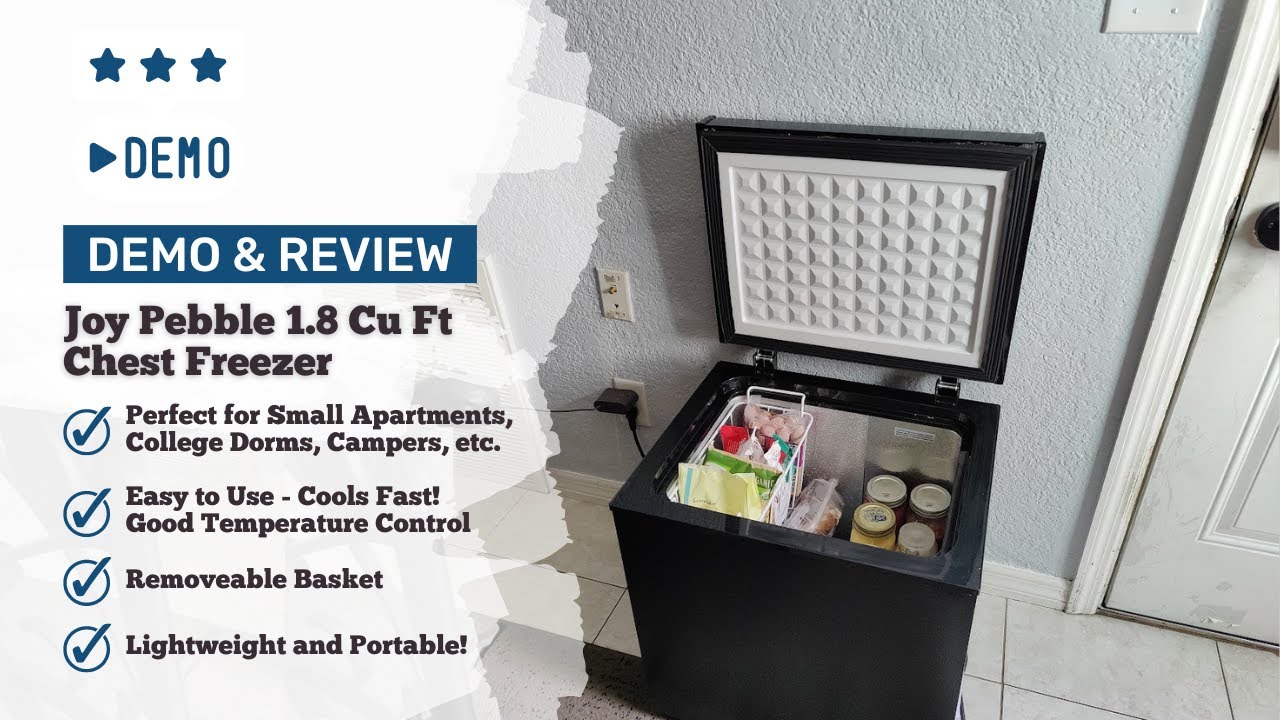 Demo & Review - Joy Pebble 1.8 Cu Ft  Mini Chest Freezer