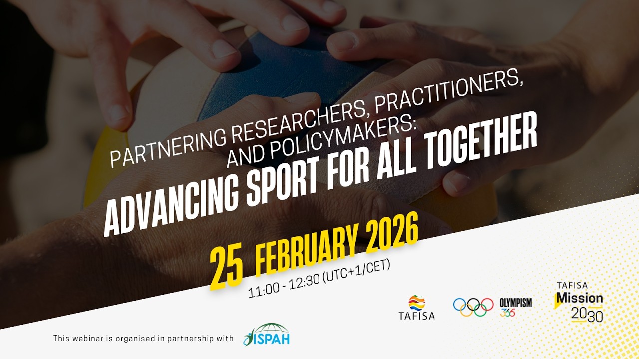 TAFISA Mission 2030 Webinar | Partnering Researchers, Practitioners, and Policymakers #tafisa