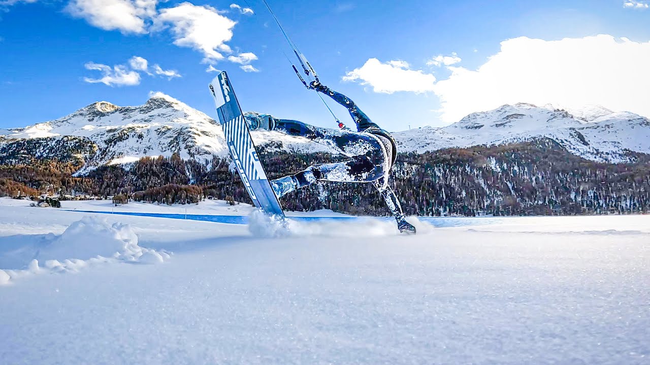 I Kitesurfed ON SNOW