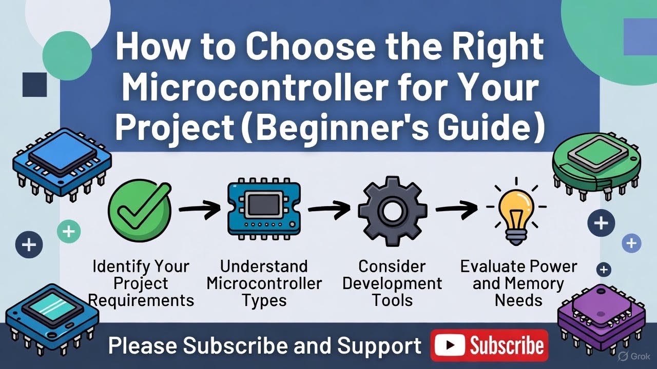 How to Choose Right Microcontroller for Your Project (Beginner&rsquo;s Guide)