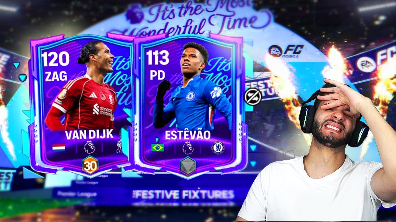 PEGUEI ESTEVÃO E VAN DIJK NOS PACKS DO FC MOBILE!
