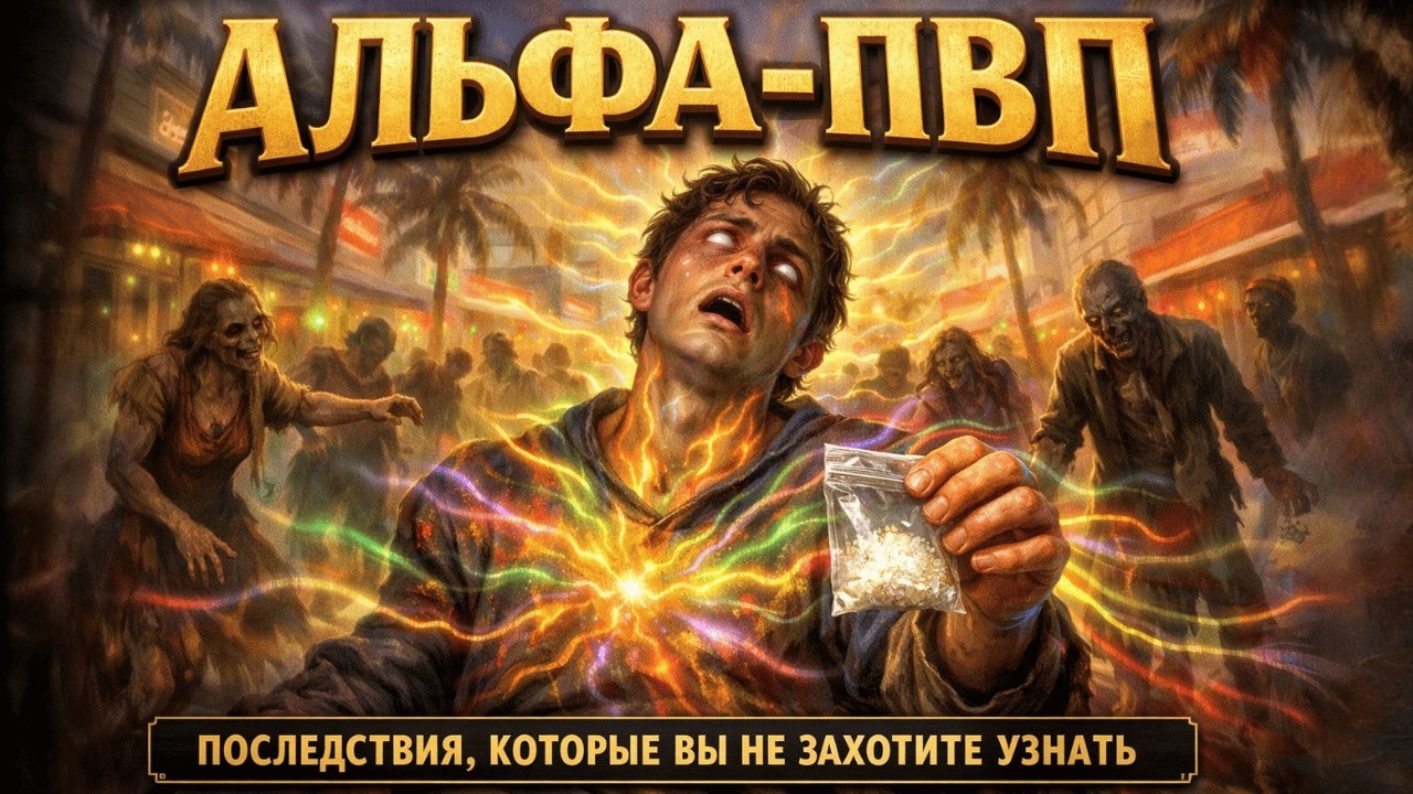 Полная история АЛЬФА-ПВП: как химикат из Китая вызвал зомби-апокалипсис во Флориде | История для сна