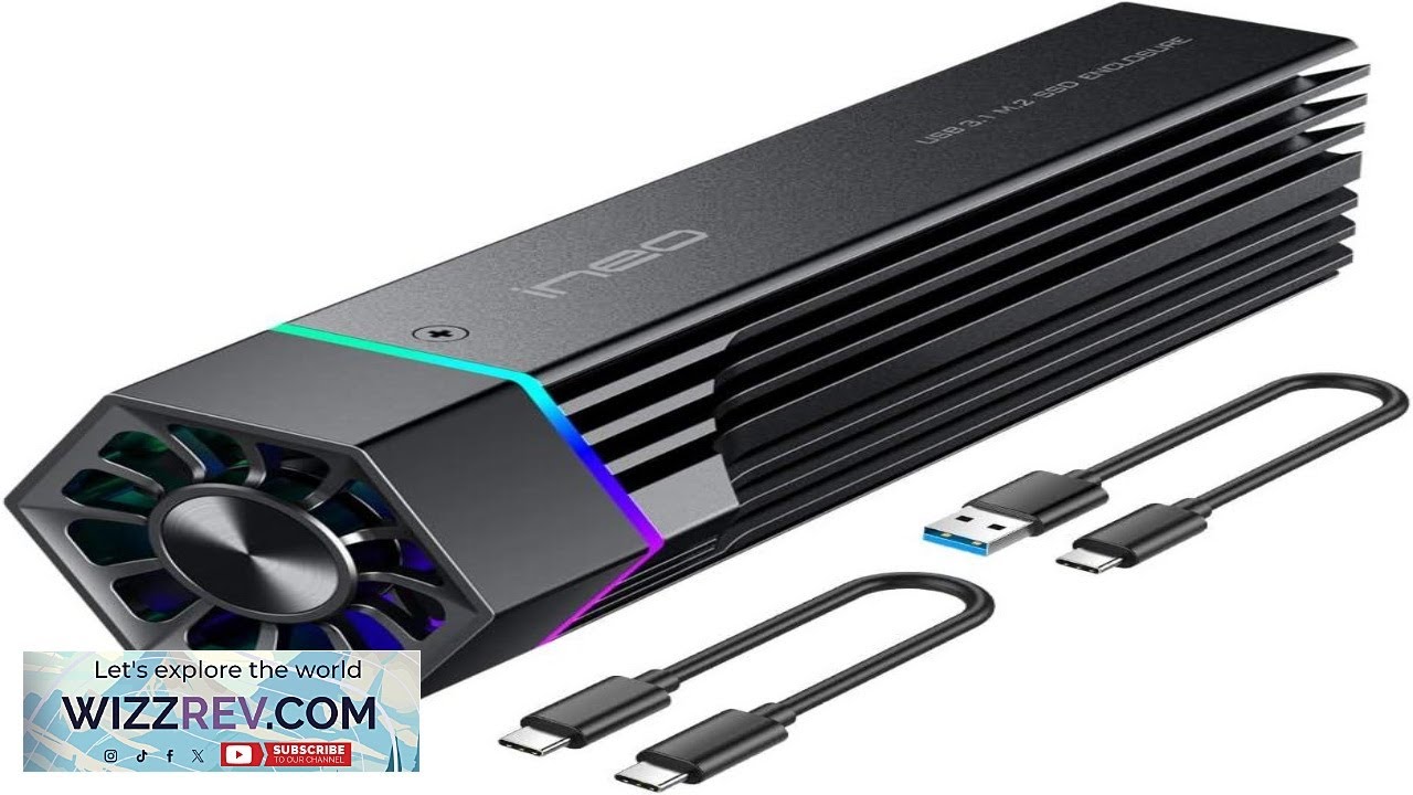 ineo M.2 NVMe (PCIe) SSD Enclosure Built-in Cooling Fan and Write Protection Review