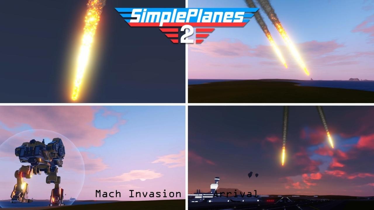 Mech Invasion arrival - Simpleplanes 2 Demo