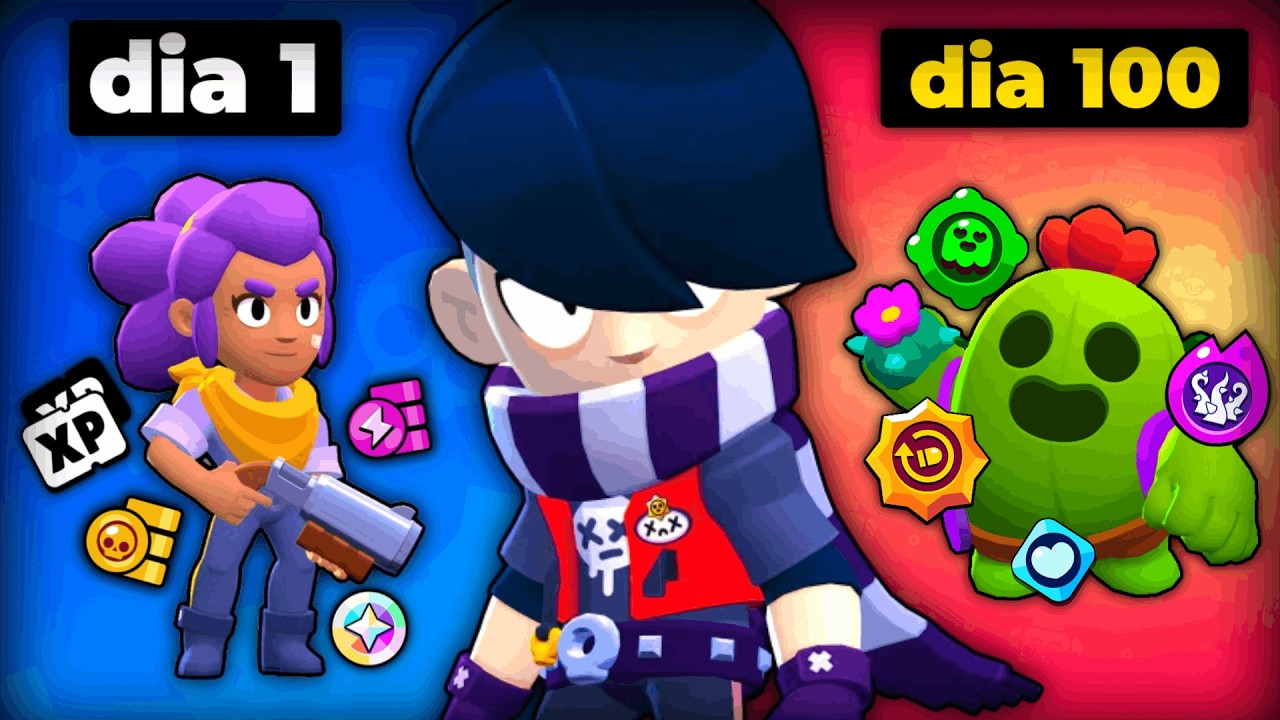 EU PASSEI 100 DIAS no BRAWL STARS