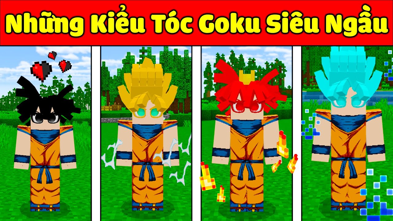 NẾU JAYGRAY CHẾ TẠO THÀNH CÔNG NHỮNG KIỂU TÓC GOKU SIÊU NGẦU TRONG MINECRAFT*7 VIÊN NGỌC RỒNG 🌄🔮🐲