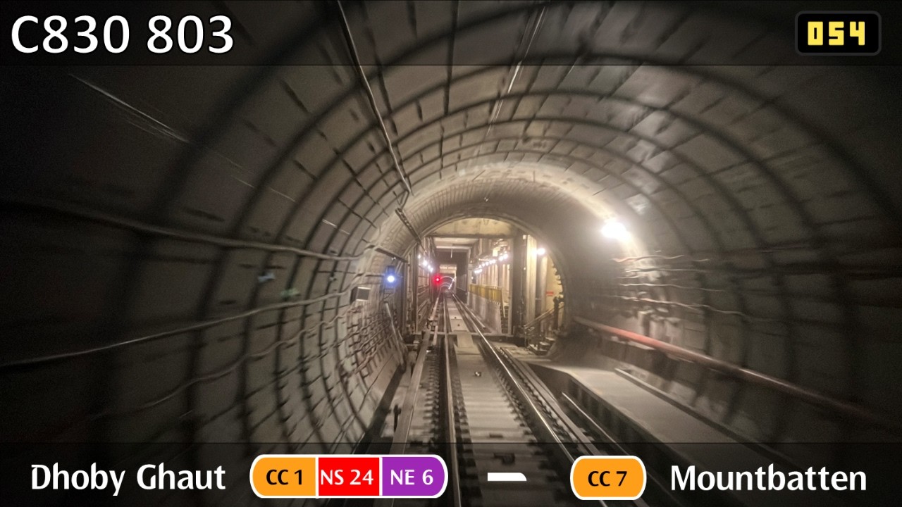 [DBG ► MBT ; Metal Plates][SMRT] ALS C830 ~ 803 ~ CC1 Dhoby Ghaut → CC7 Mountbatten