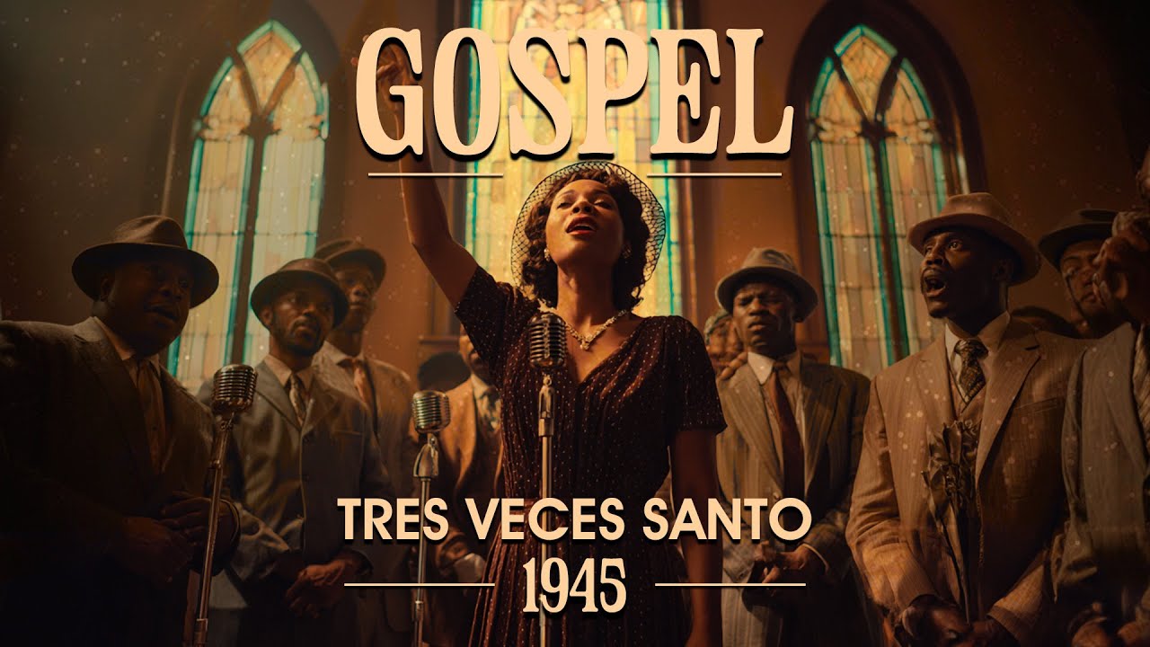 Gospel Clásico 1940´s | Tres Veces Santo | 🙏 Música Cristiana
