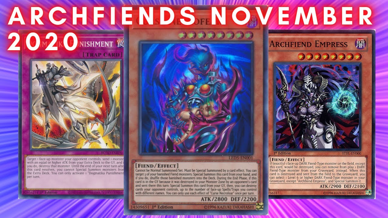 Competitive Archfiend Deck 2020 - Yu-Gi-Oh! Post Phantom Rage November Format