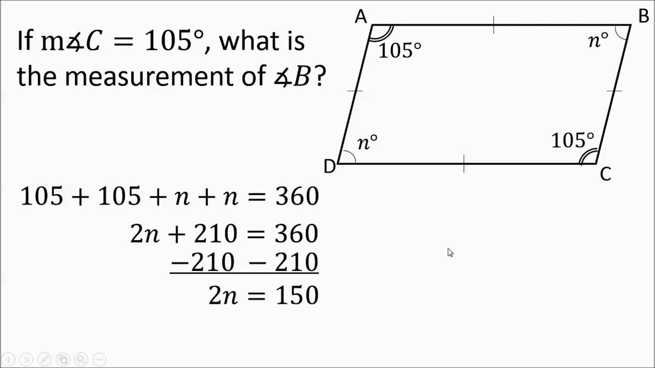 Quadrilaterals: Missing Angles and Sides