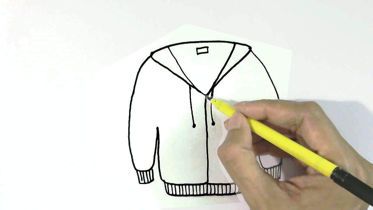 How to draw jacket or sweater  in  easy steps for  beginners