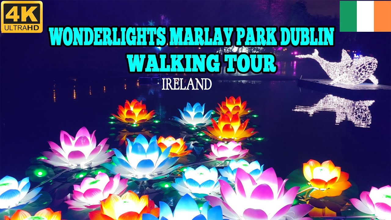 Wonderlights Marlay Park 4K Walking Tour | walking tour | Ireland | shadows of europe