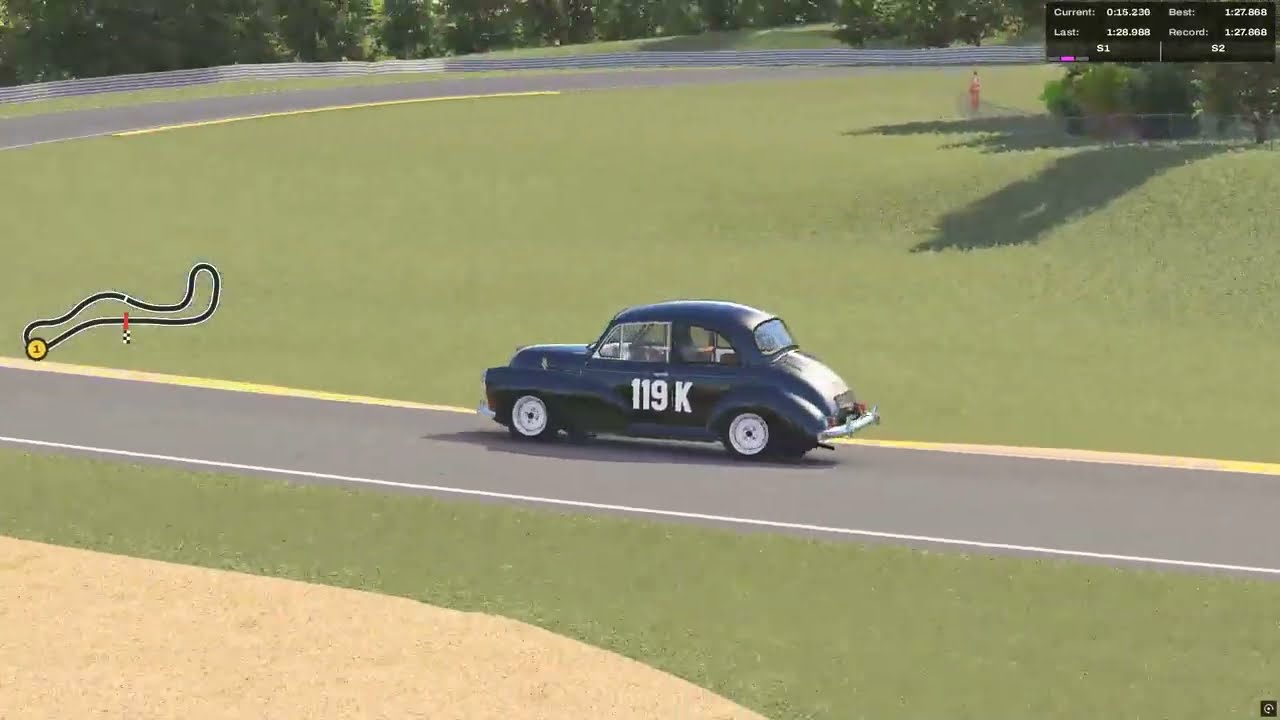 Lakeside Raceway - Morris Minor Series 3 948cc - 1:27.868