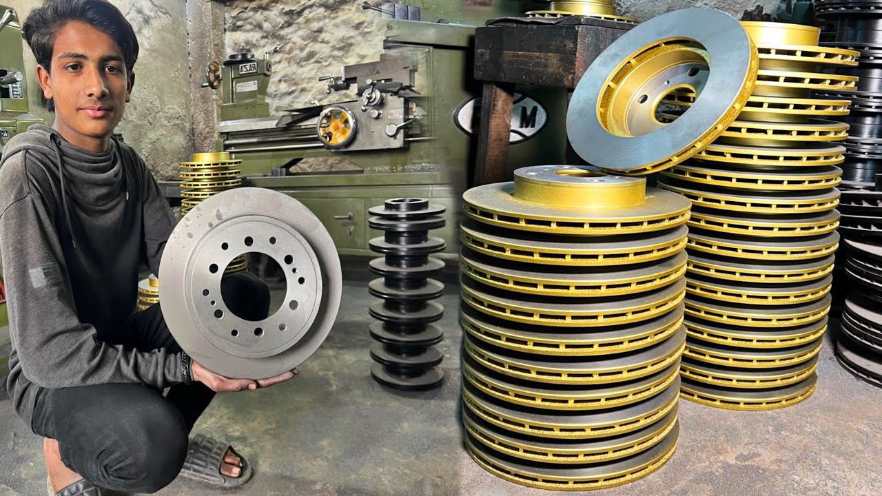 Amazing Manufacturing Process of Car Disc Brake Plate in Factory || Amazing Production of Dice Plate