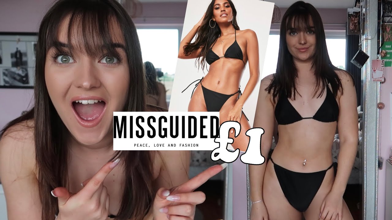 THE MISSGUIDED ONE POUND BIKINI TRY ON AND REVIEW