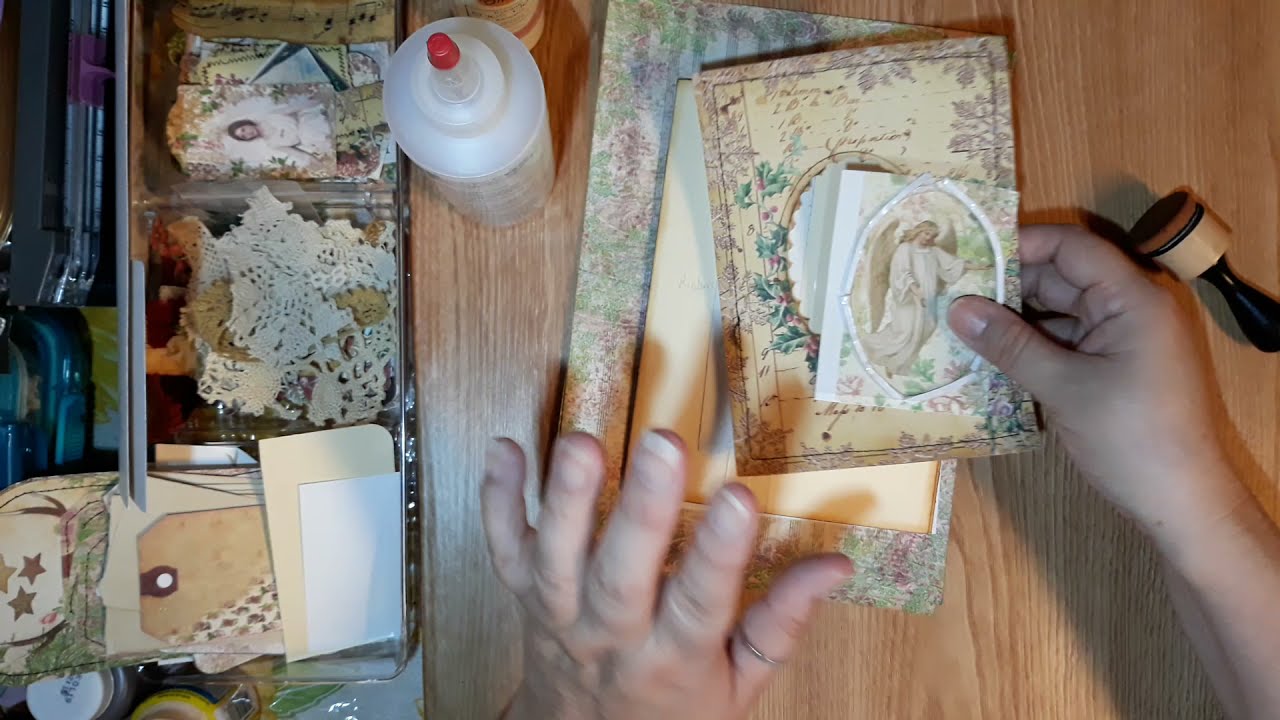 Christmas in July Folio Tutorial  for Line Dot Arrow Challenge Part 1  #ldajulychallenge2