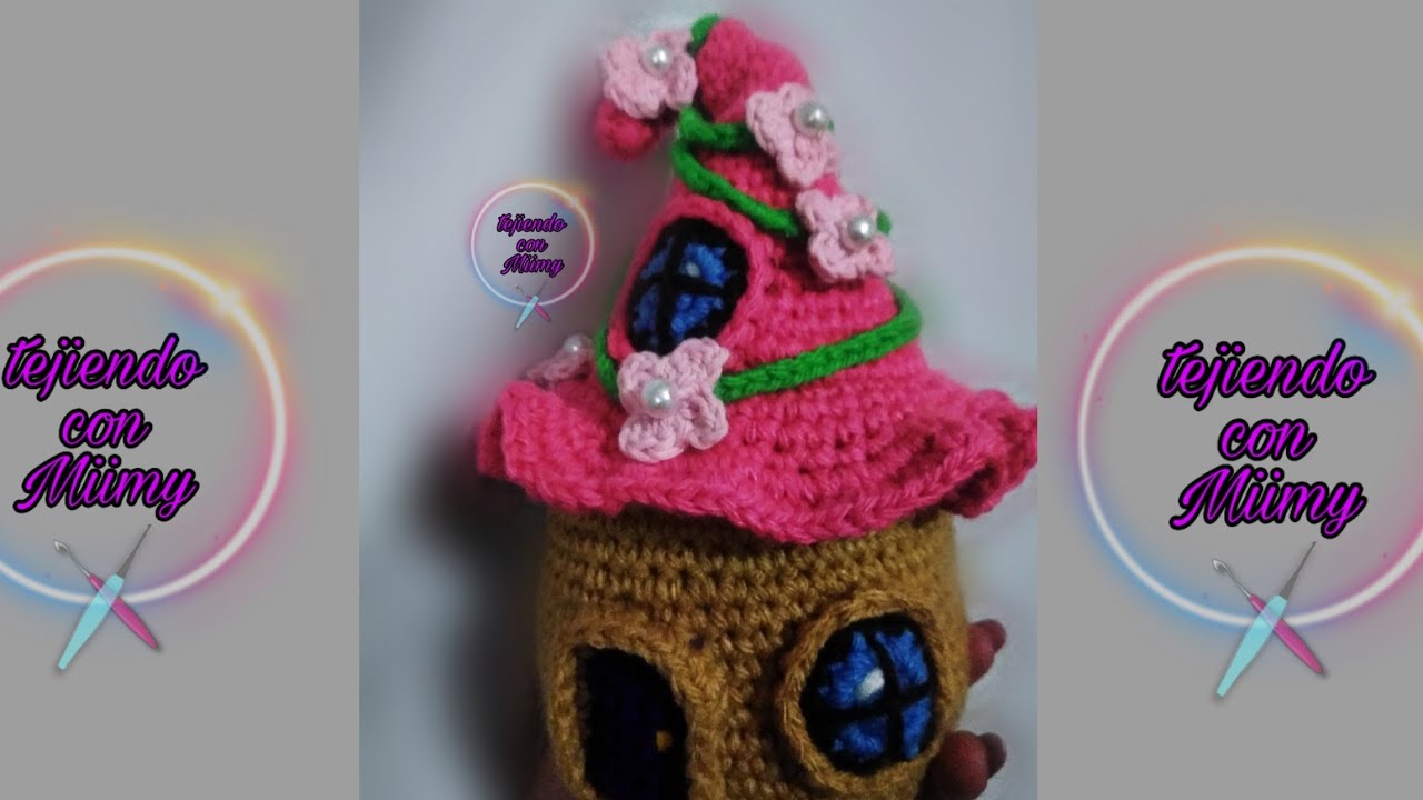 casita de Hada a crochet 1ra parte (TECHO)