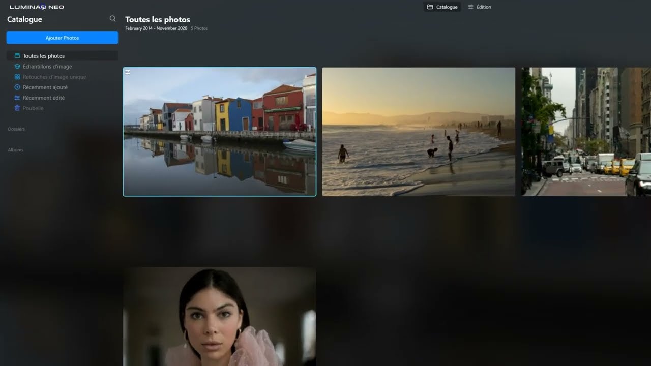 Luminar Neo organisation des images