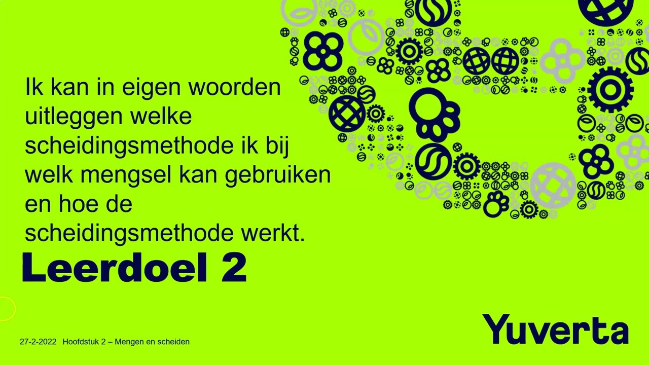NaSk2 Chemie Overal 3 vmbo GT - H2 - Leerdoel2 - Scheidingsmethoden bij verschillende mengsels