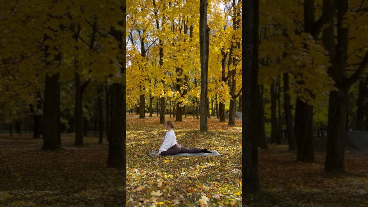 Prawie zapomnialam, że o to właśnie chodzi 🍁🍂💖 #spok&oacute;j #natura #joga #flow