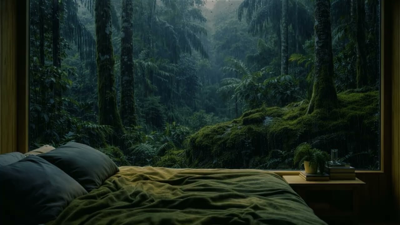 Rain Sounds for Deep Sleep 🌧️ Gentle Forest Rain at Night | Relaxing Sleep Sounds