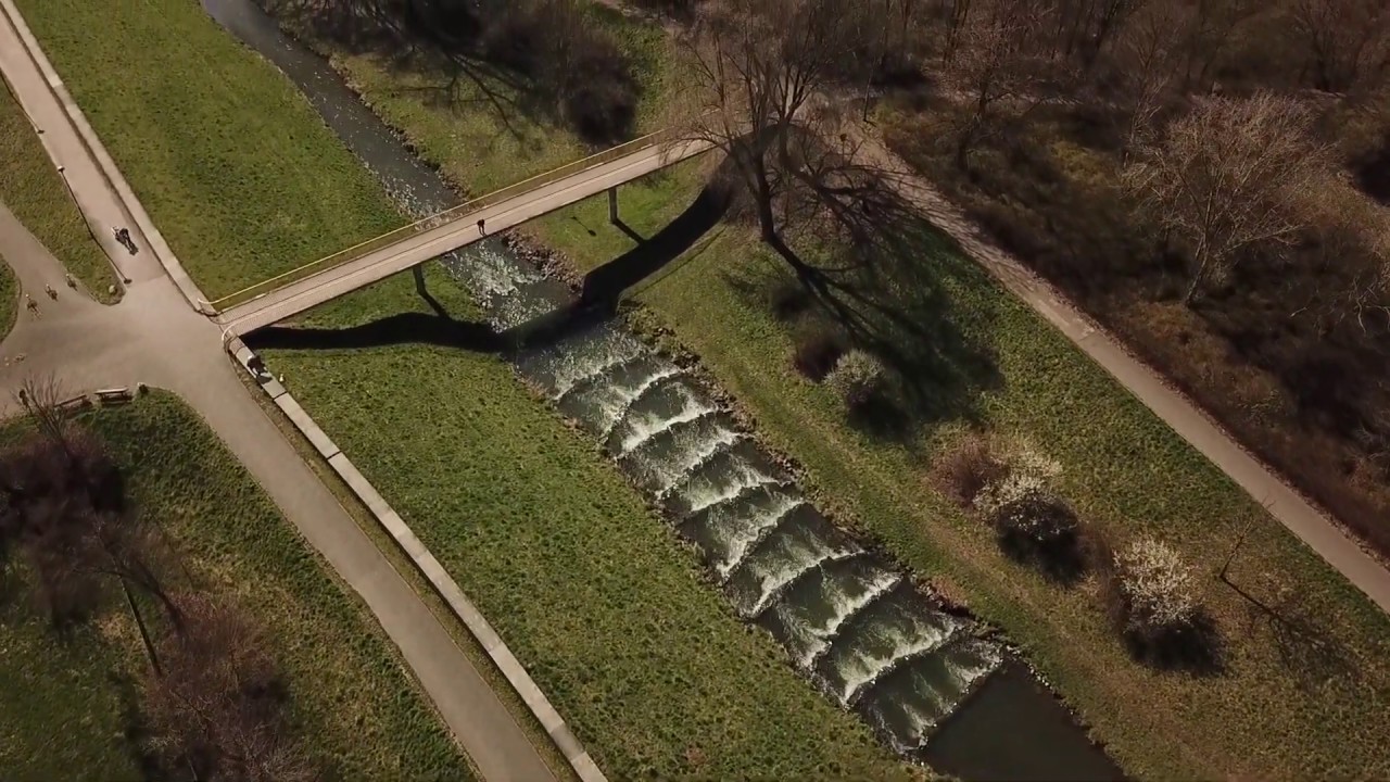 Düsseldorf von oben: der Brückerbach in Bilk/Wersten (#DJIMavicproTest)
