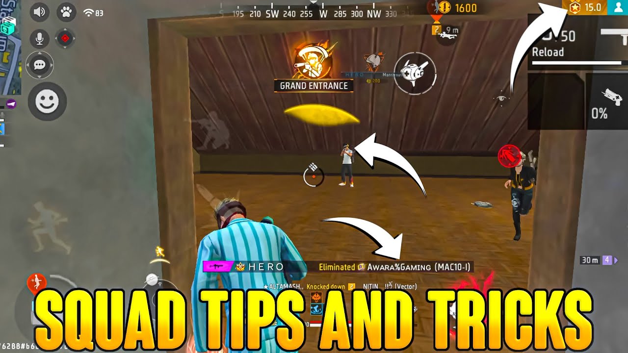 🔥 Free Fire Squad Gameplay – Epic Clutch & Insane Team Fights!