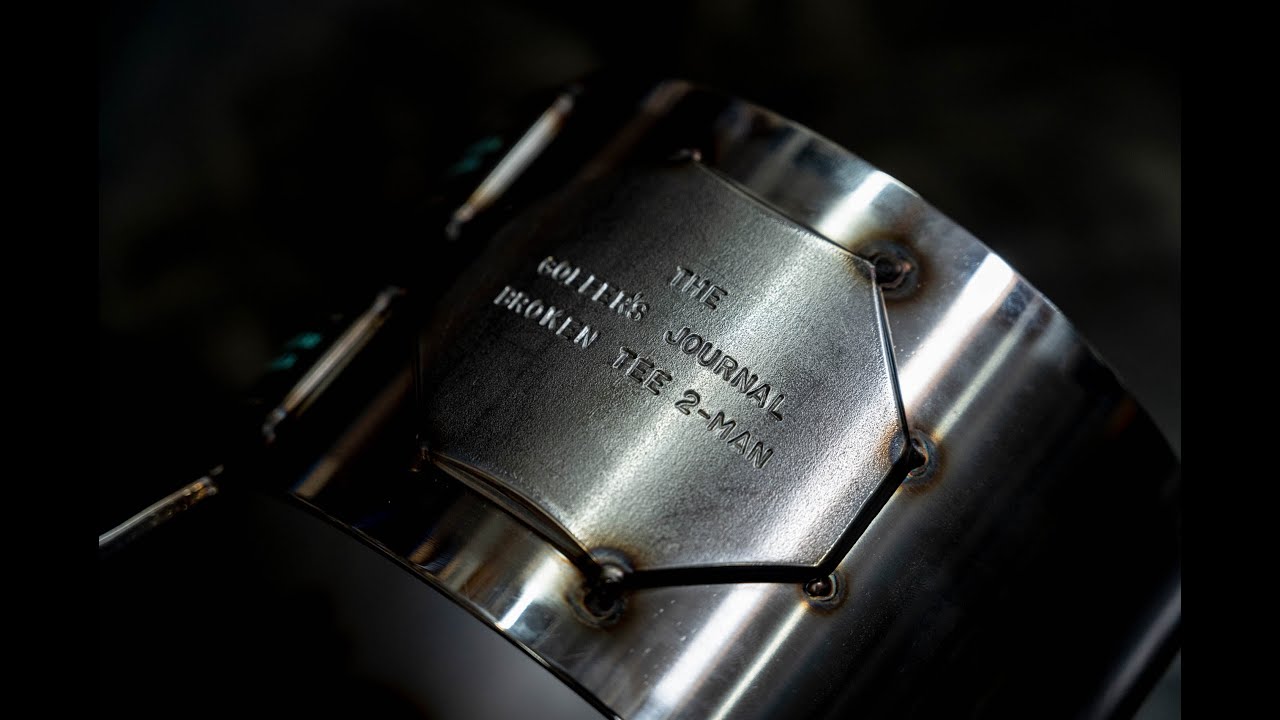 Scotty Cameron preps the Broken Tee 2-Man trophy for Baltimore Country Club