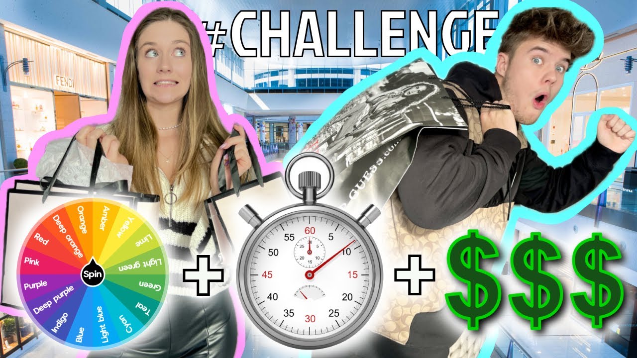 NAKUPUJEME podle vylosovaného ČASU, BARVY A CENY🎁💰KDO VYHRÁL?!😱 | NAKUPOVACÍ CHALLENGE