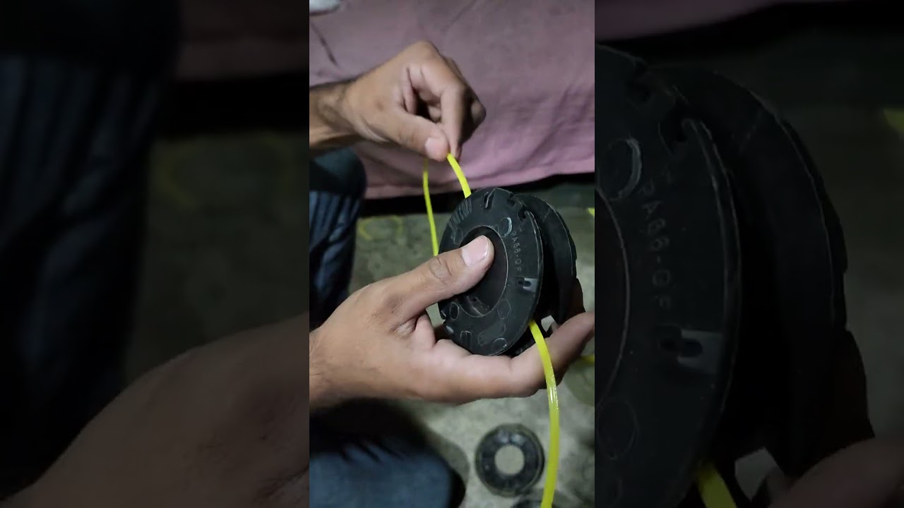 Remplazar el hilo a una dezbrozadora husky HKD5200