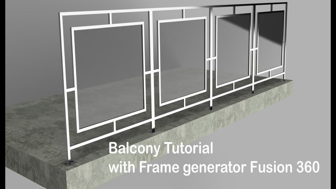 Balcony frame Fusion 360