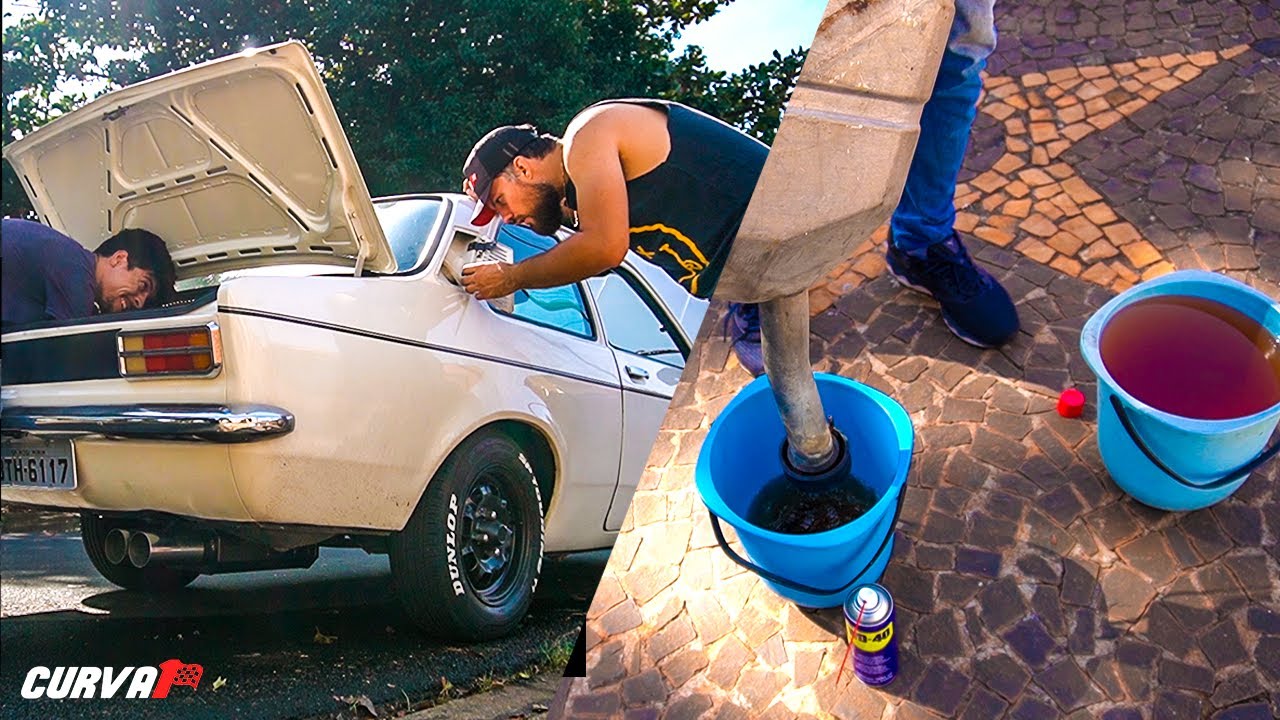 Veja o que saiu do tanque de combust&iacute;vel do Chevette 1976!