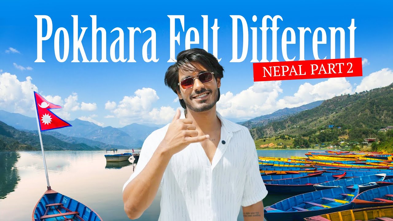 Kathmandu to Pokhara 🇳🇵 | Missed Sunset, Rainy Flight & Phewa Lake | Nepal Episode 2