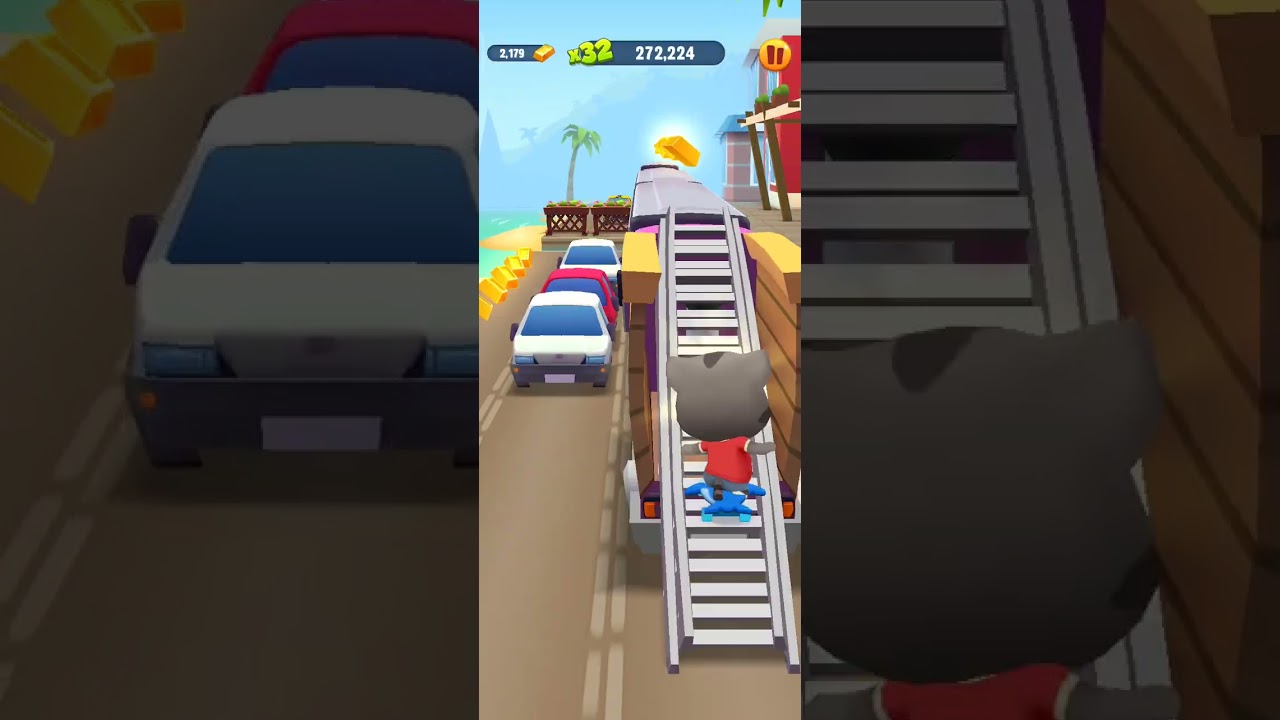 Talking Tom gold run 🥇 gigh record 4 lack . New Android game play 