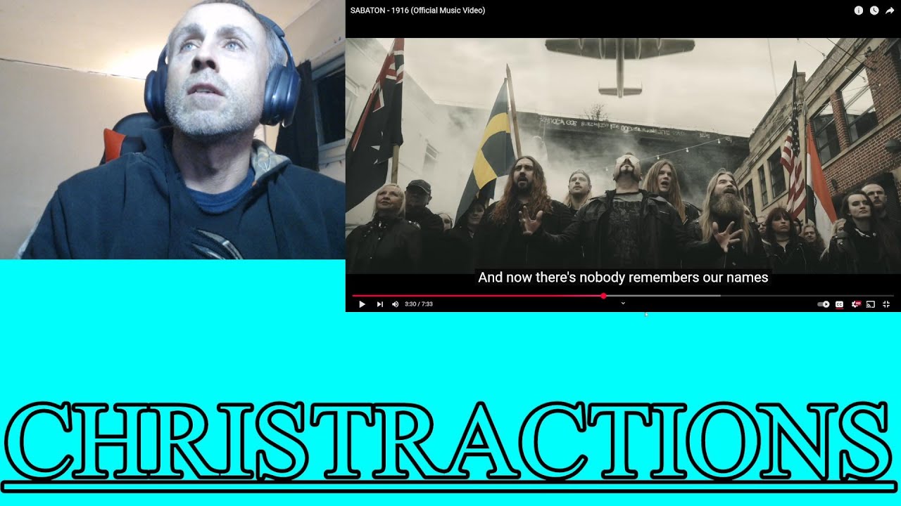 Sabaton - 1916 First Time Listen andReaction