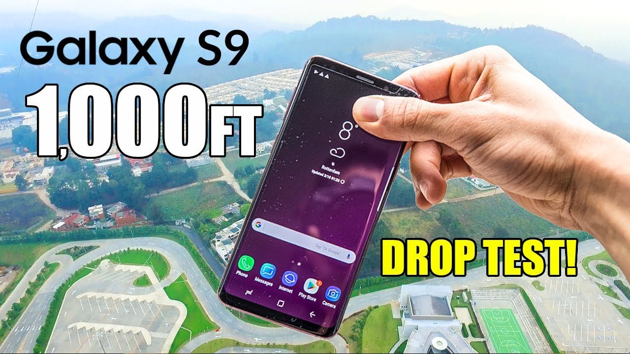 Samsung Galaxy S9 Drop Test from 1000 Feet! | in 4K