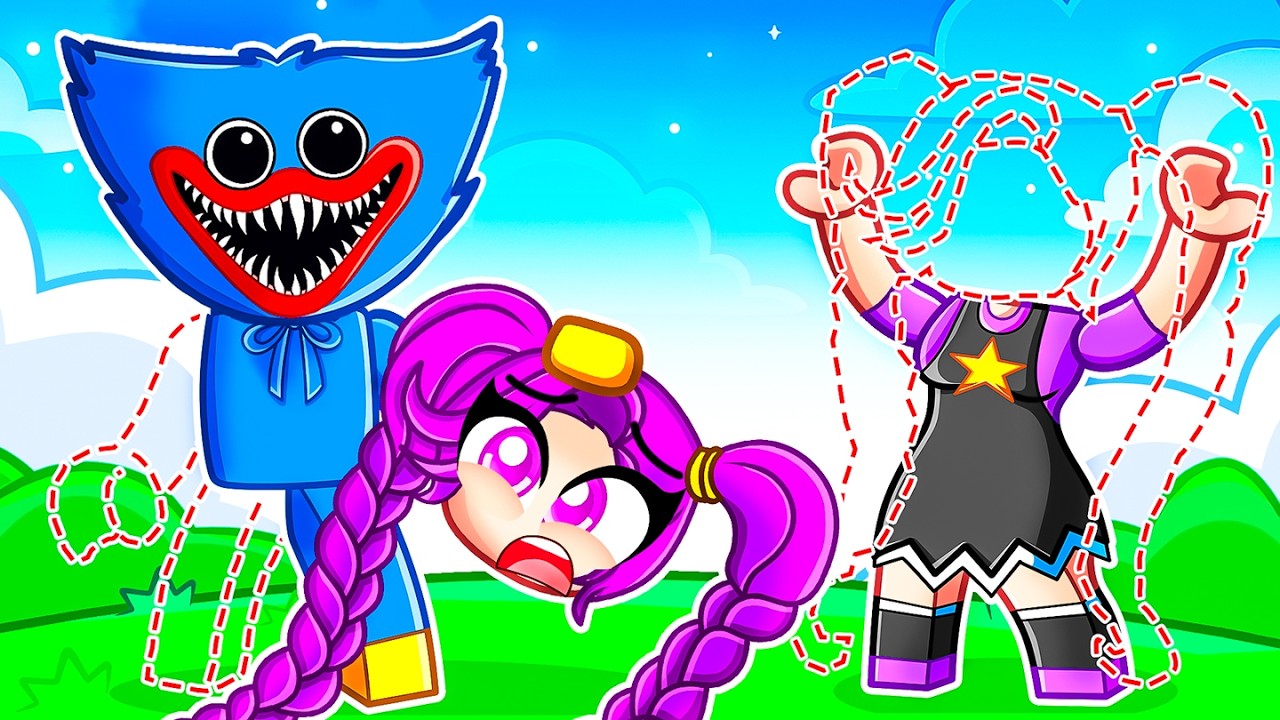 Roblox Steal Body Parts with LILY LOVEBRAIDS & HUGGY WUGGY!