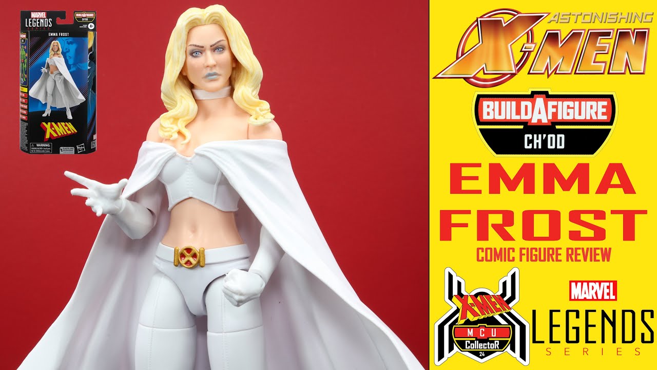 Marvel Legends EMMA FROST Astonishing X-Men Starjammers Ch'od BAF Wave Comic Figure Review