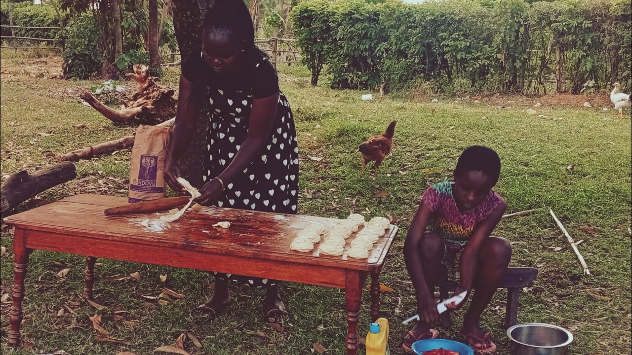African Village Cooking// Soft Layered carrot 🥕 chapati with Red beans 🫘 Stew 🍲.