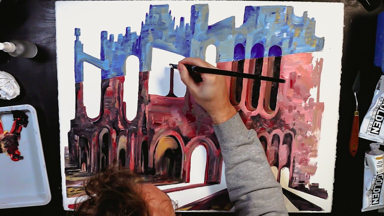 I Don't Know What I'm Painting!! (But That's Ok) #painting #acrylicpainting