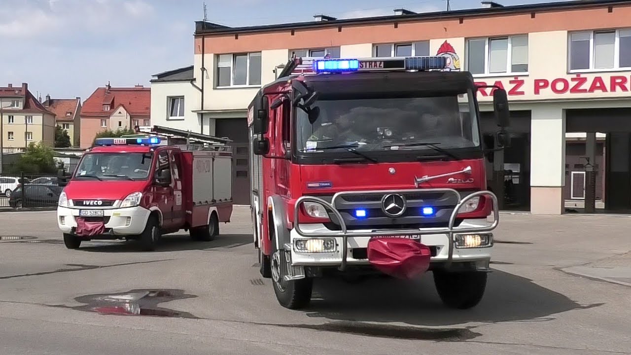 Rescue 481 and Engine 481 turnout! Polish State Fire Service
