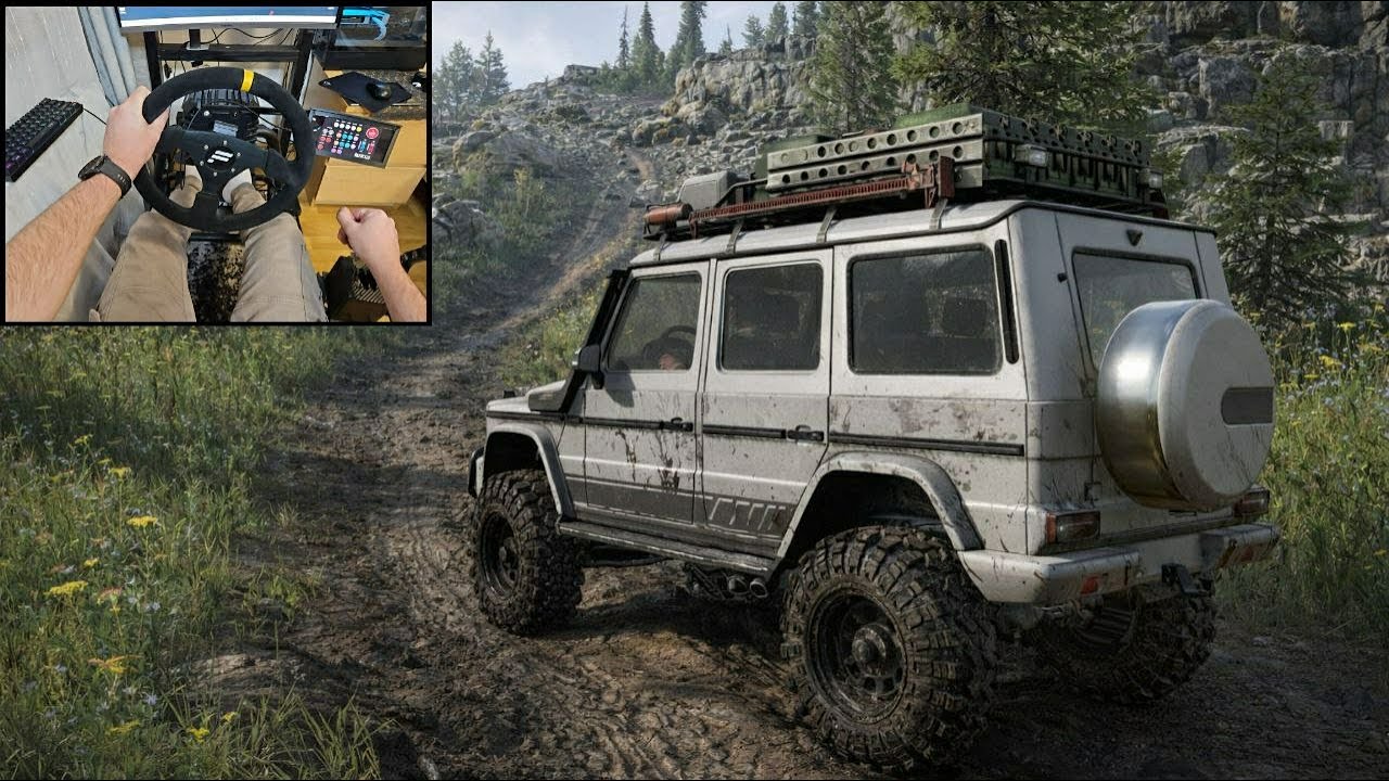 SnowRunner Mercedes-Benz G63 AMG Extreme Mountain Expedition | Realistic Fanatec 4K Gameplay