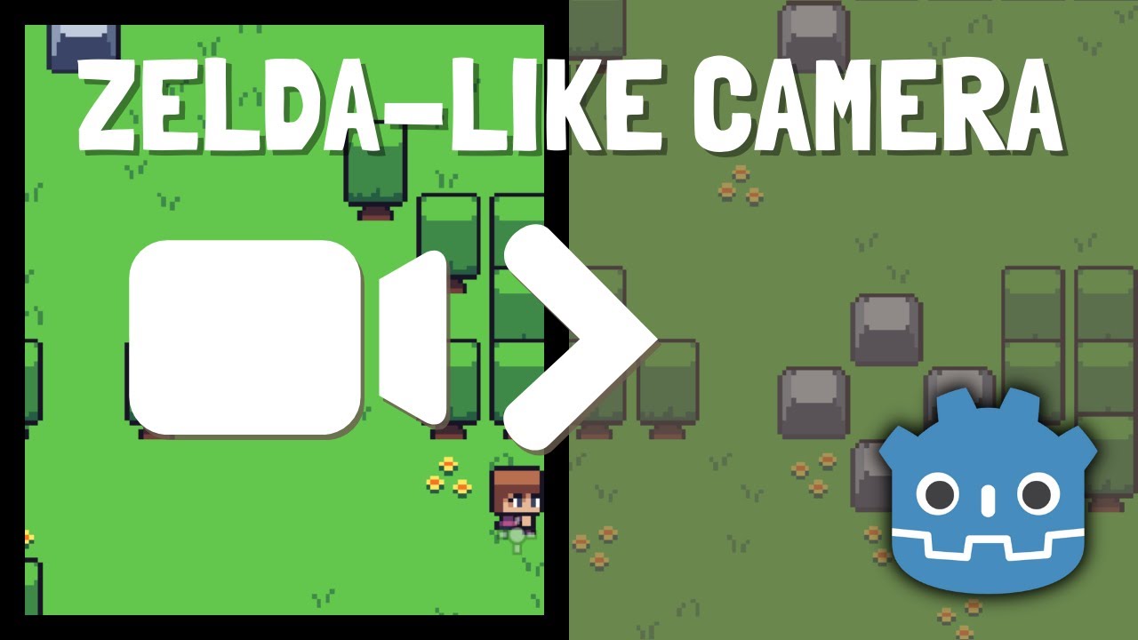 Zelda-like CAMERA in GODOT | room transition | fixed position | tutorial | gdscript
