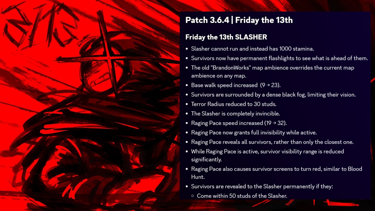 Slasher/Jason 2nd Friday 13th buff update + LMS against buffed slasher | Roblox Forsaken