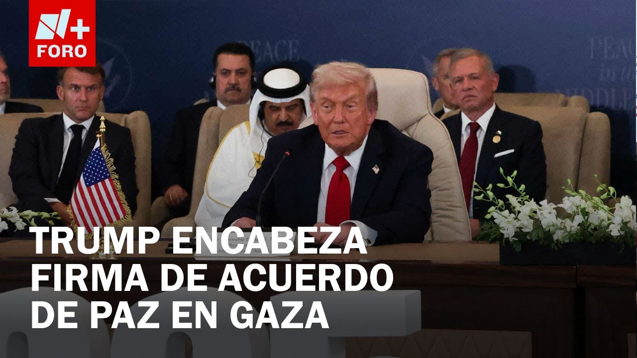 Trump firma acuerdo de paz para Gaza en Egipto sin Israel ni Ham&aacute;s presentes - Las Noticias