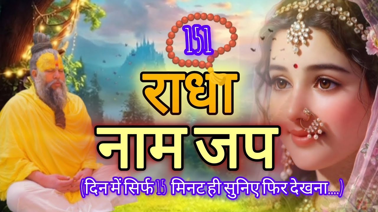 Radha Naam Jap| Radhe Naam Jap 108 times|राधा नाम जप|Premanandji Maharaj| Nam jap