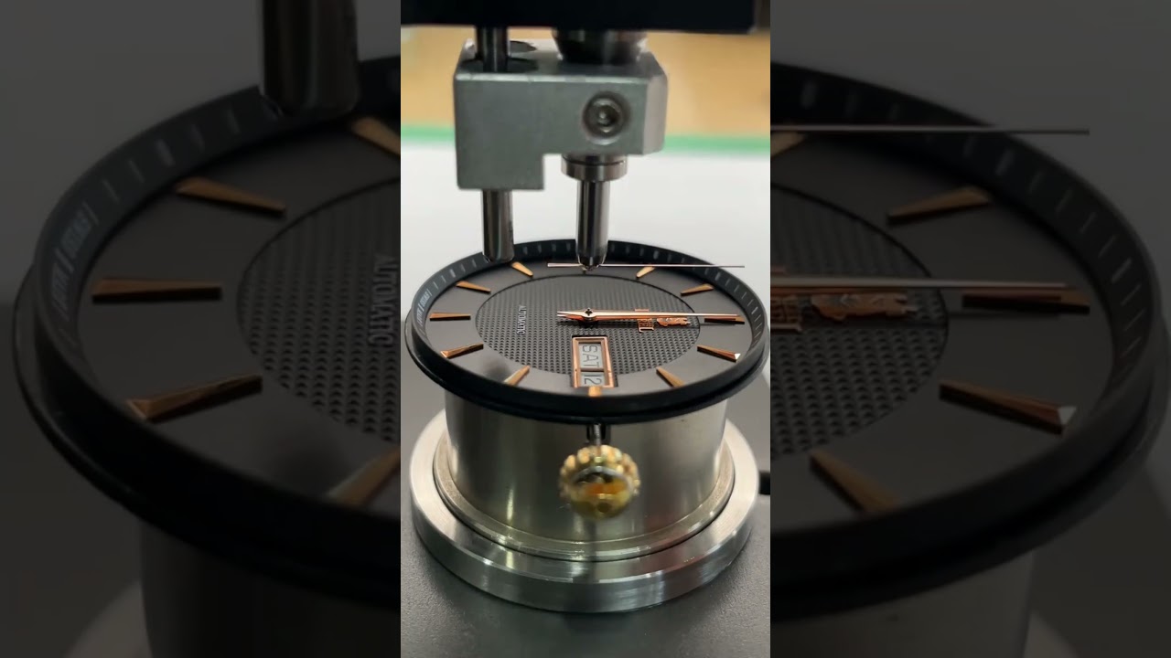Movement maintenance and repair | Machine fancy watch hands installation # #watch #shorts
