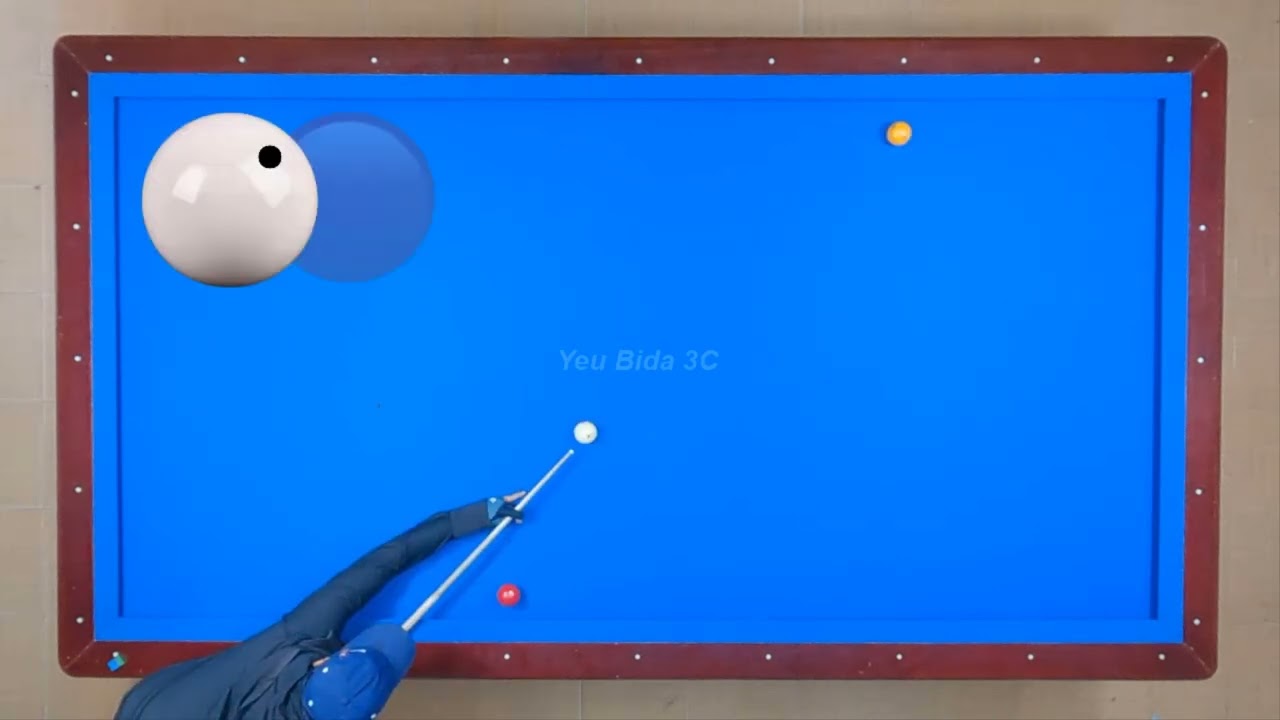 3cushion billiards tutorial Effect system small hole and 50 diamon miss ball