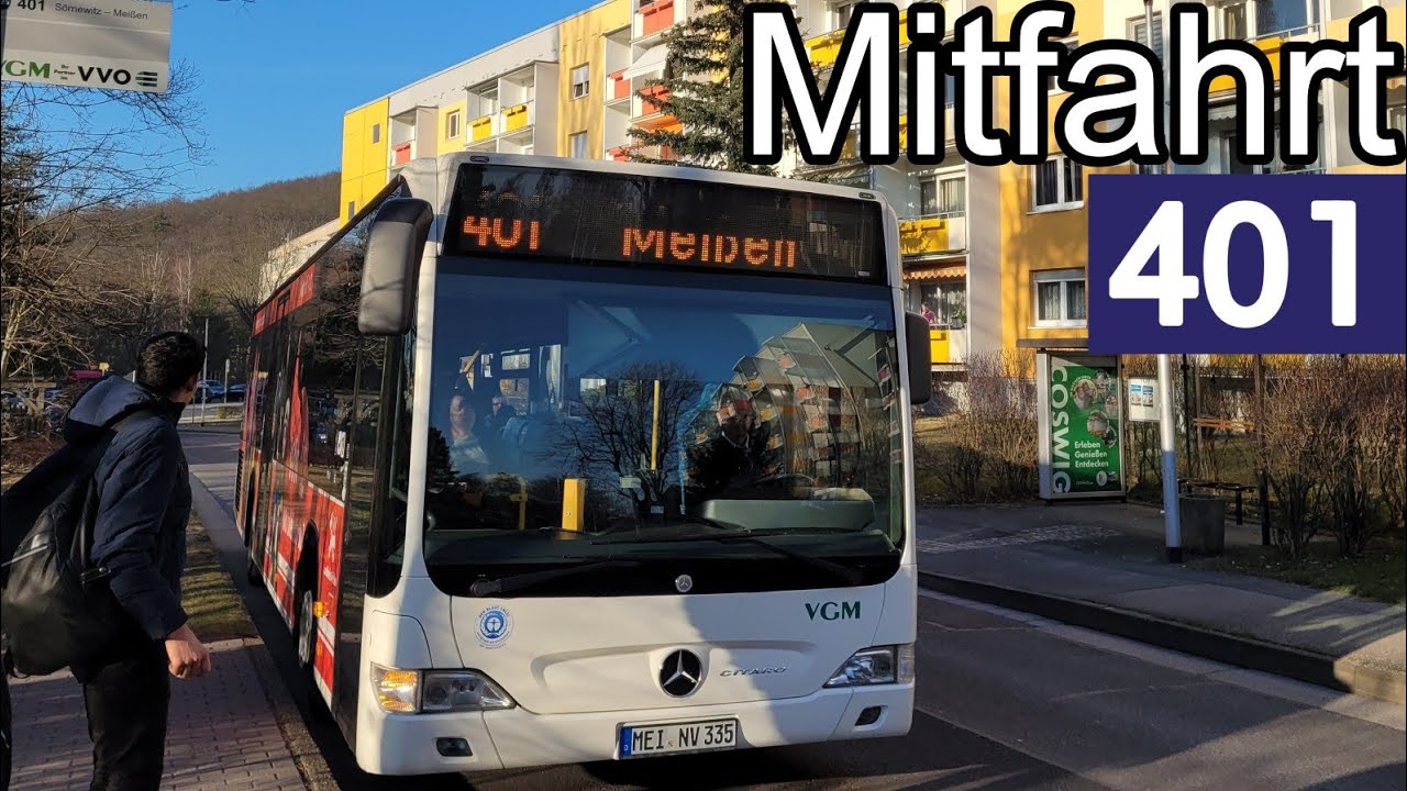 Mitfahrt | Mercedes-Benz Citaro O530 Facelift Ü | Linie 401 | Coswig, Spitzgrund - Meißen, Busbhf.